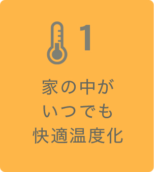 家の中がいつでも快適温度化