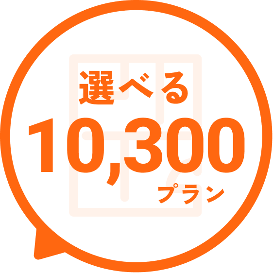 選べる10,300プラン