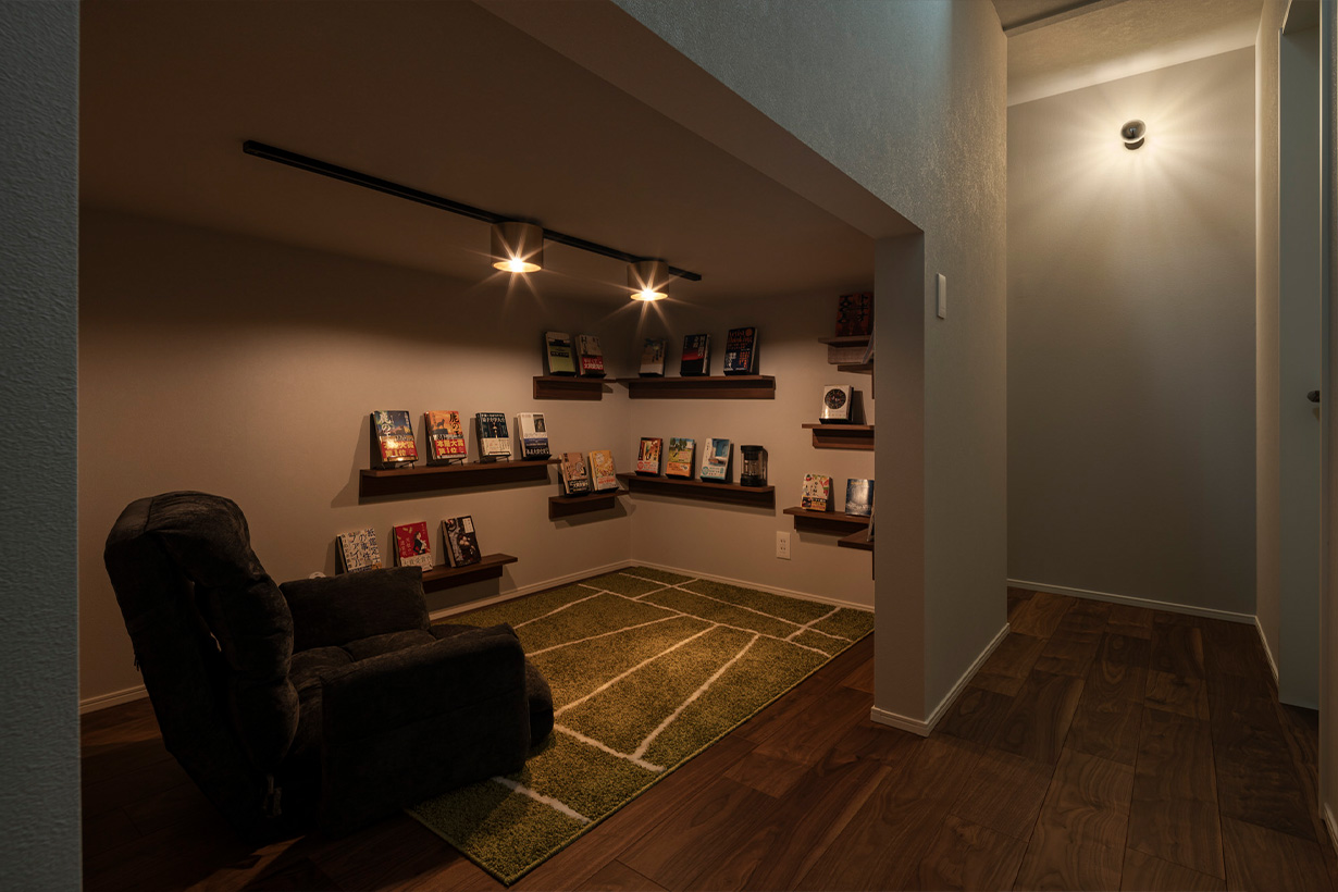 趣味や読書を楽しむ隠れ家的なプライベート空間。