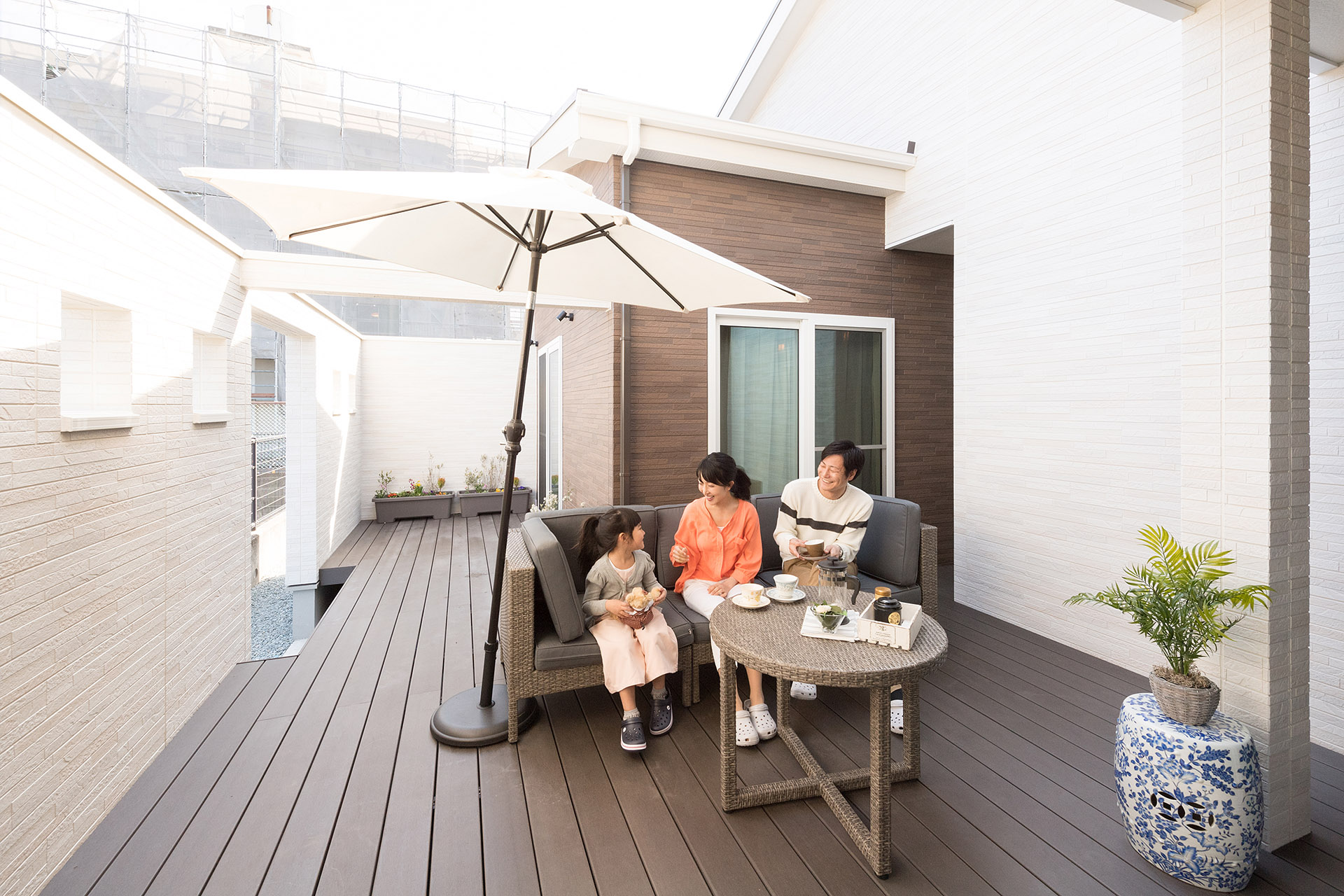 ［和歌山県和歌山市:モデルハウス]和歌山住宅展示場／ダブル断熱／ZEH／全館空調／中庭／家族