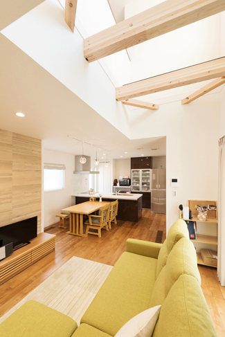 滋賀県彦根市:全館空調 ZEH/リビング