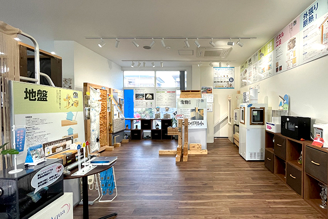 住宅の性能を体感できる体感コーナー