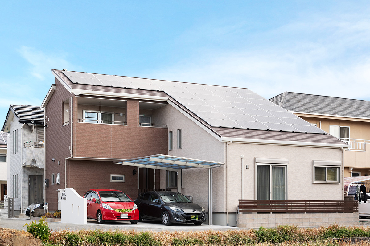 ［姫路市御立西］高気密・高断熱の省エネ住宅ヤマト住建の建築実例お客様のお家の外観