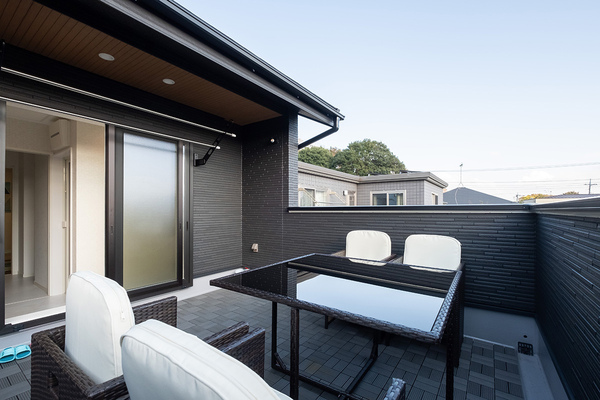 ［東京都小金井市］高気密・高断熱の省エネ住宅ヤマト住建の建築実例お客様のお家のスカイバルコニー