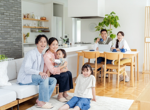 親世帯、子世帯が心地よく暮らす 二世帯住宅